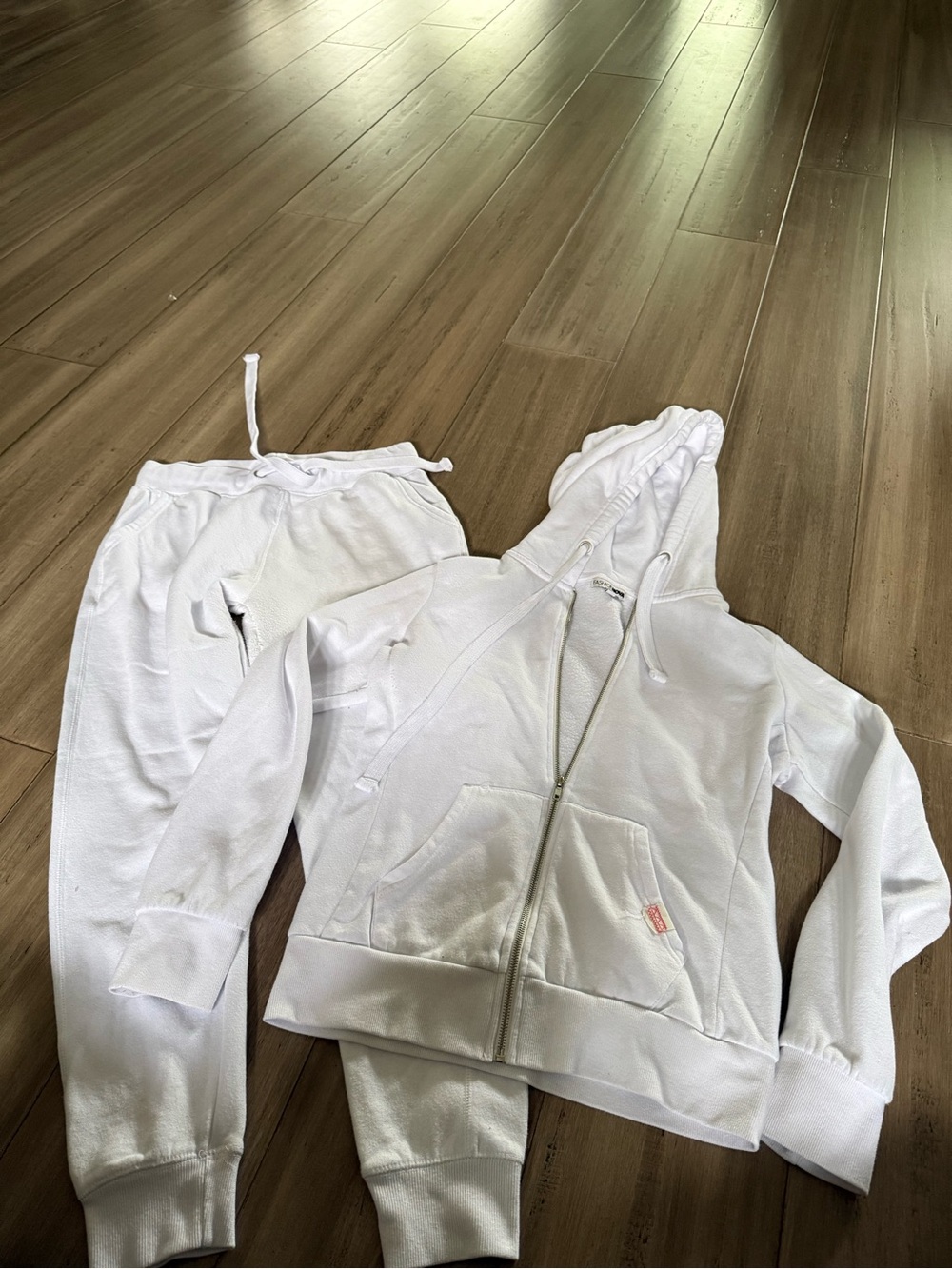 Fashion Nova White Hoodie & Jogger Set